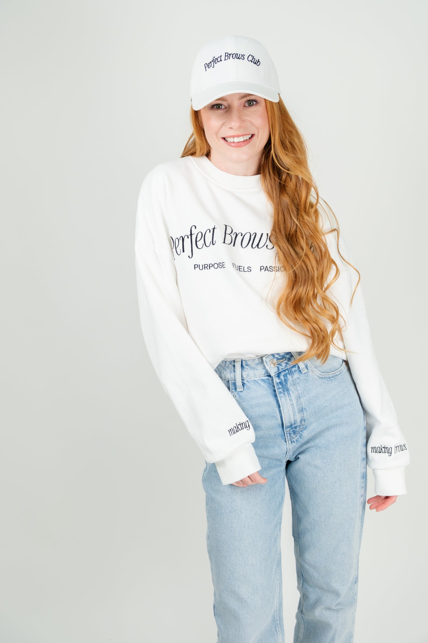 Perfect Brows Club Baseballová Kšiltovka (strukturovaná)