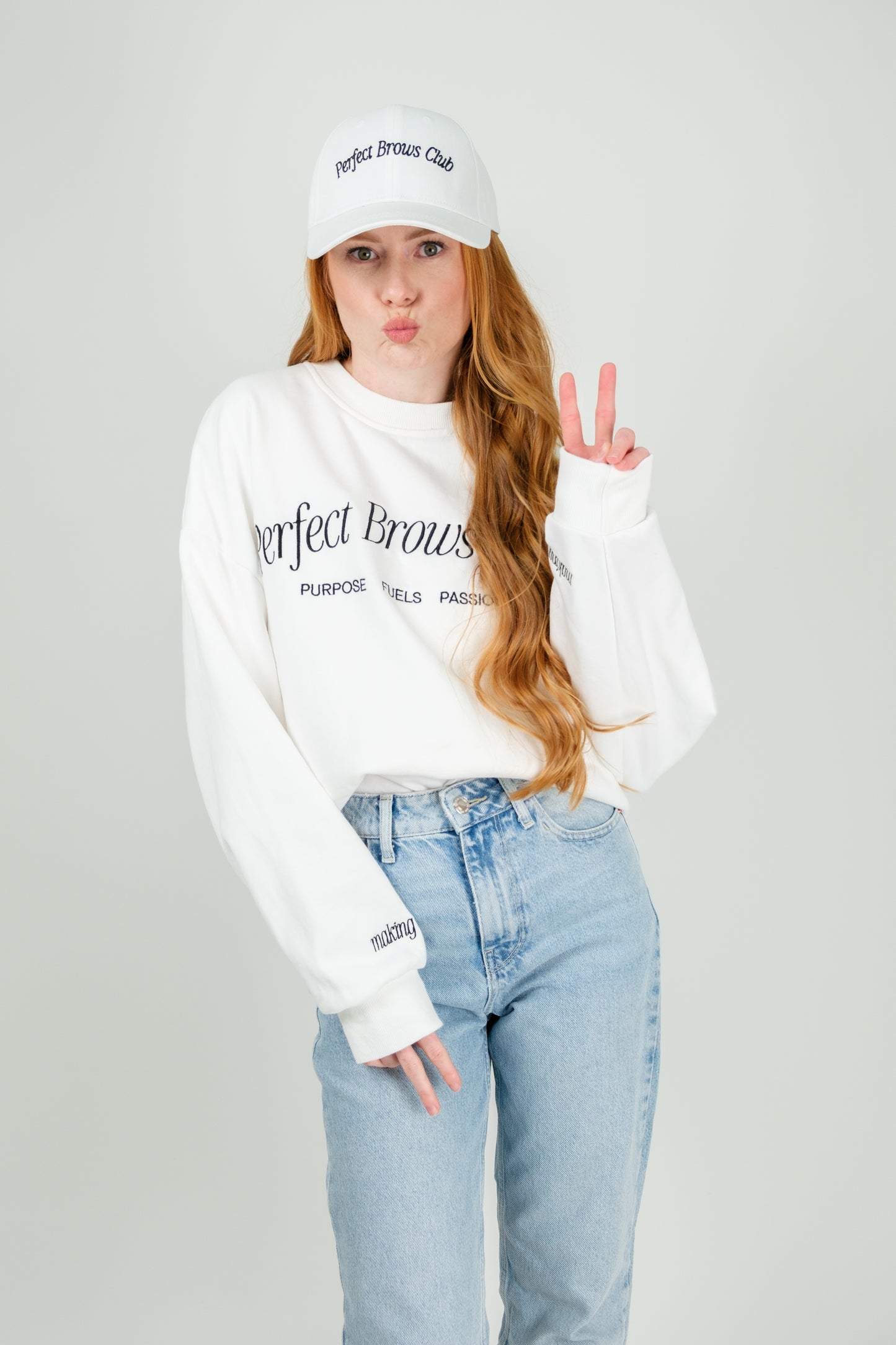 Perfect Brows Club Baseballová Kšiltovka (strukturovaná)