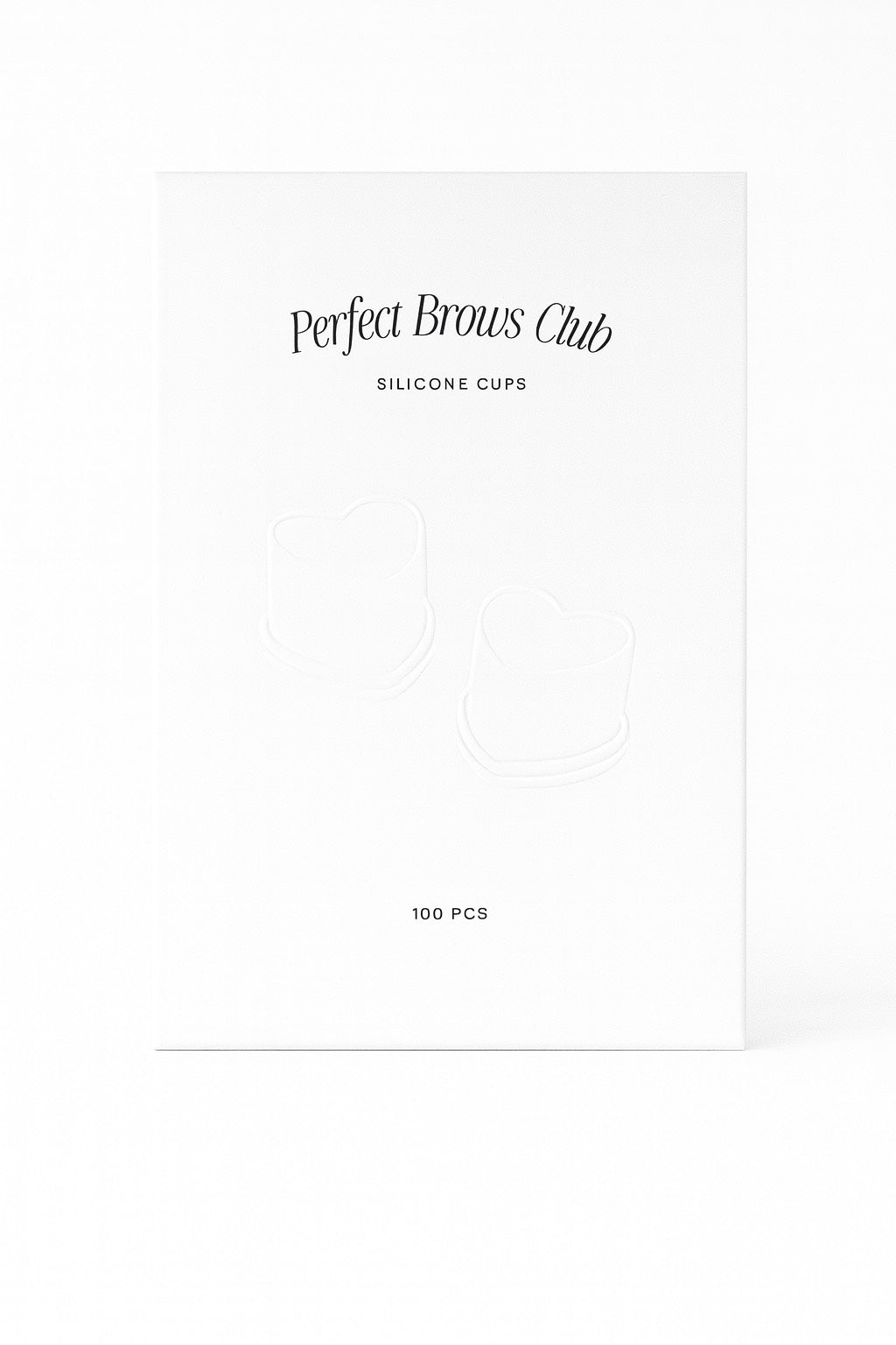 PERFECT BROWS CLUB Silikonové kalíšky 100 KS – bílé