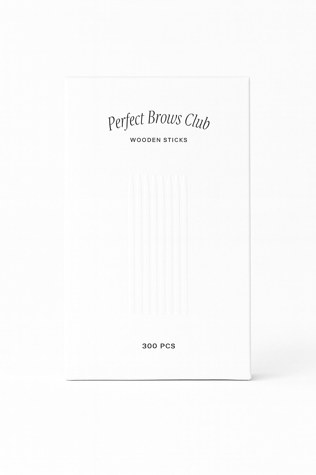 PERFECT BROWS CLUB Dřevěné vatové tyčinky 300 KS