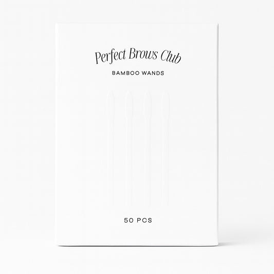 PERFECT BROWS CLUB Bambusové kartáčky 50 KS