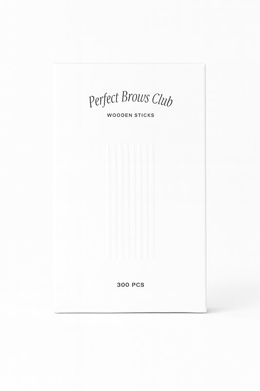 PERFECT BROWS CLUB Dřevěné vatové tyčinky 300 KS